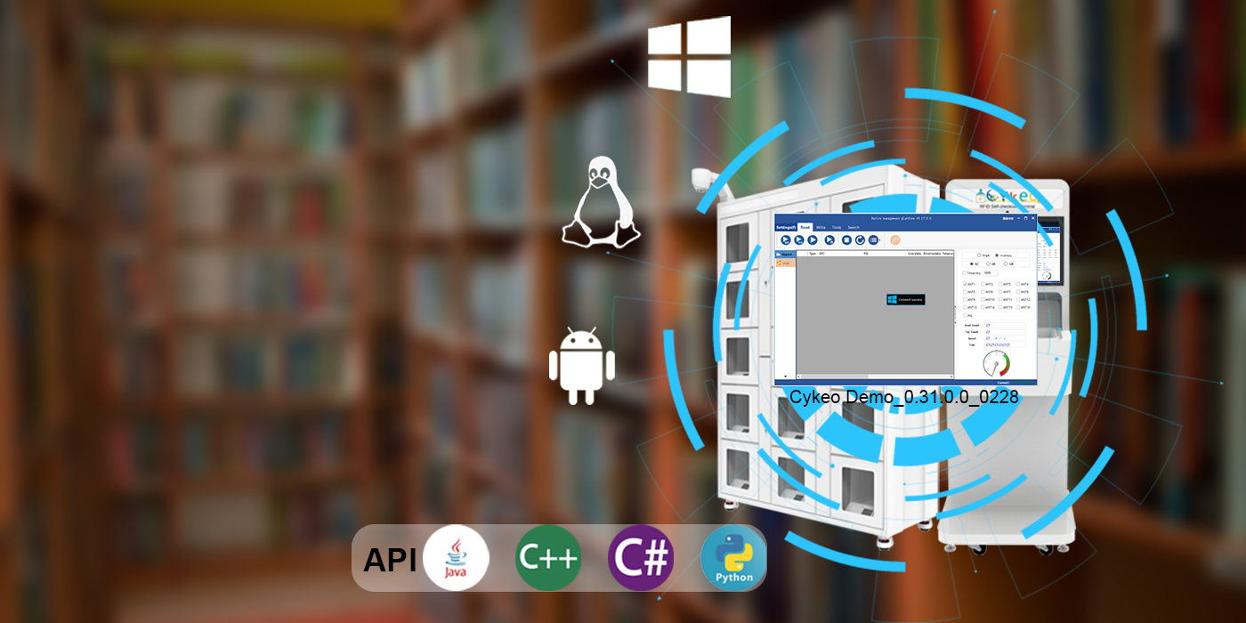 Cykeo UHF RFID Library Solution APISmart Library Solution
