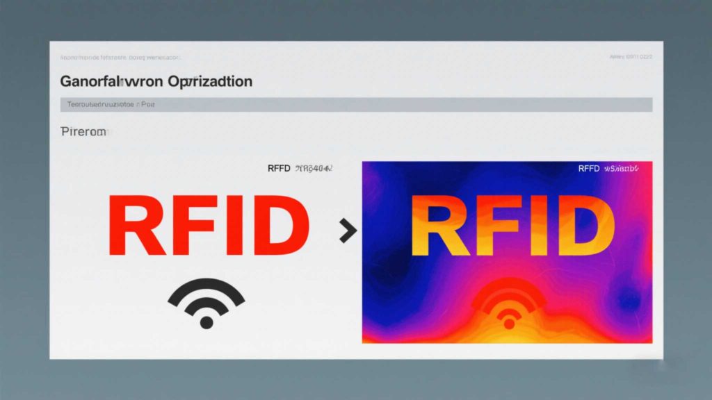 Heatmap showing RFID signal strength before and after RFID antenna optimization.