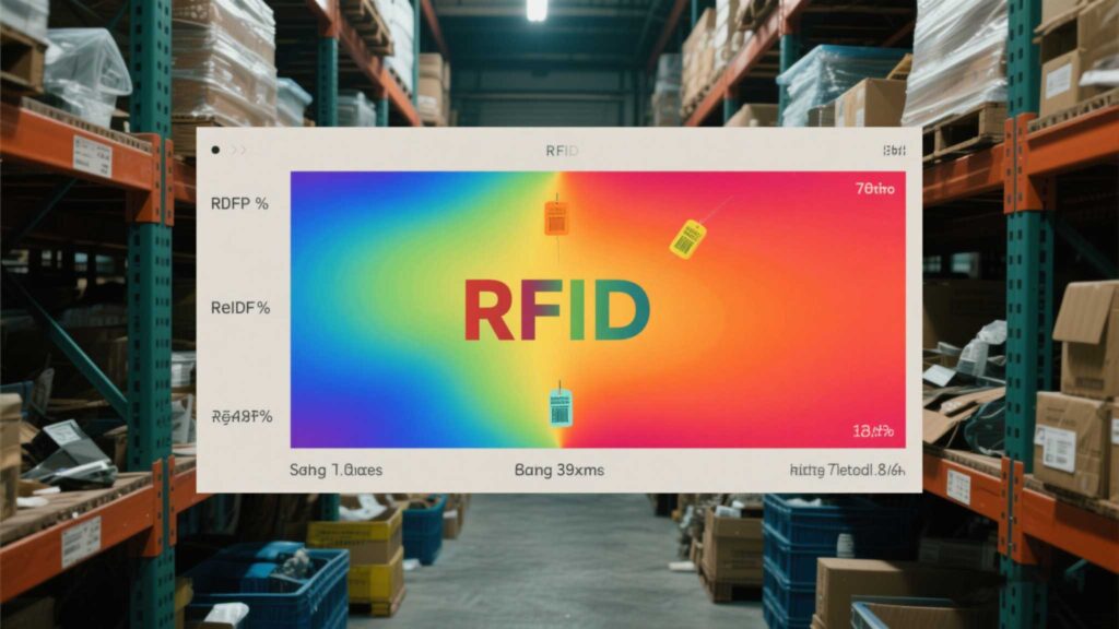 Heatmap comparison of rfid tag read rates in a cluttered storage area