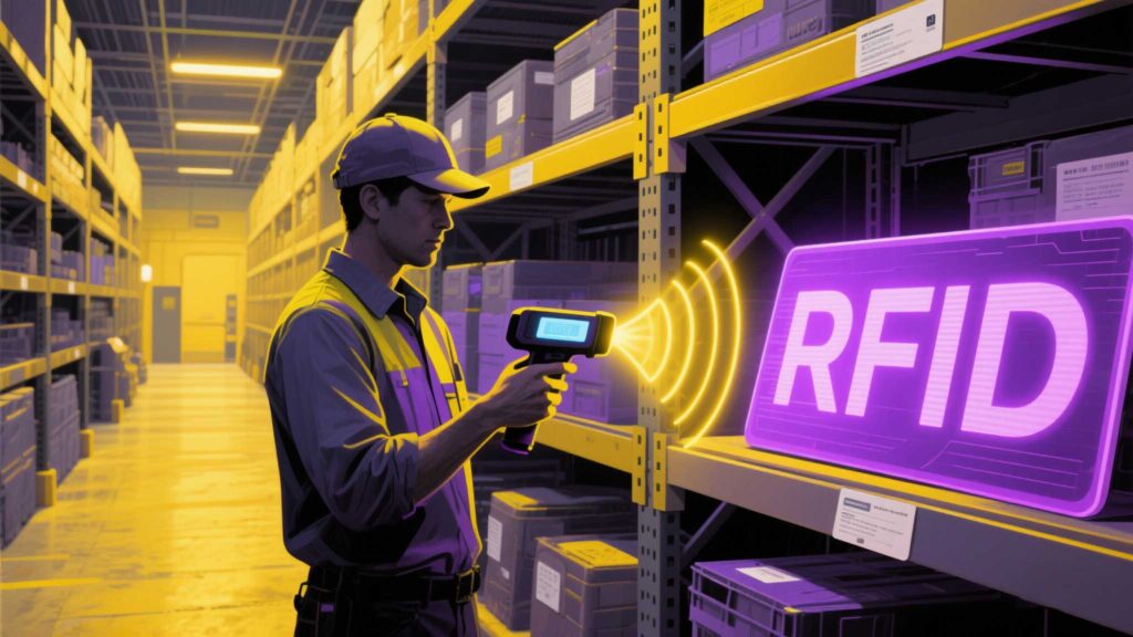 A single UHF scanner verifies 500+ items in a cart during self-checkout.