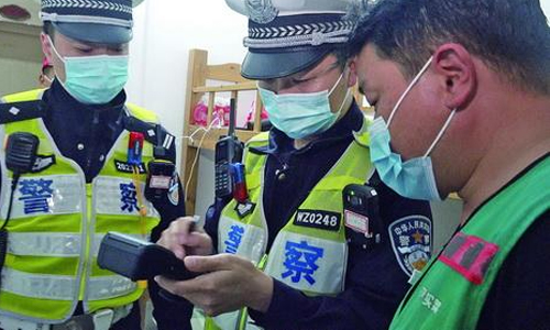 Traffic police inspection