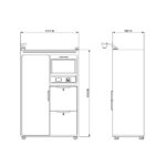 FTNG-L-CK-02 RFID FENTANYL SECURE PHARMACY CABINET（images 7）