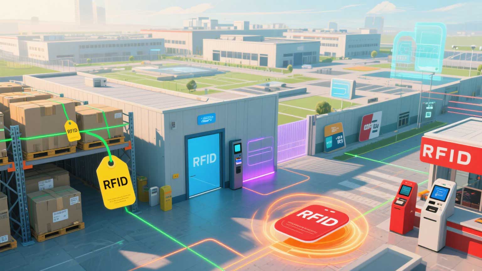 What is the primary function of an RFID tag?​