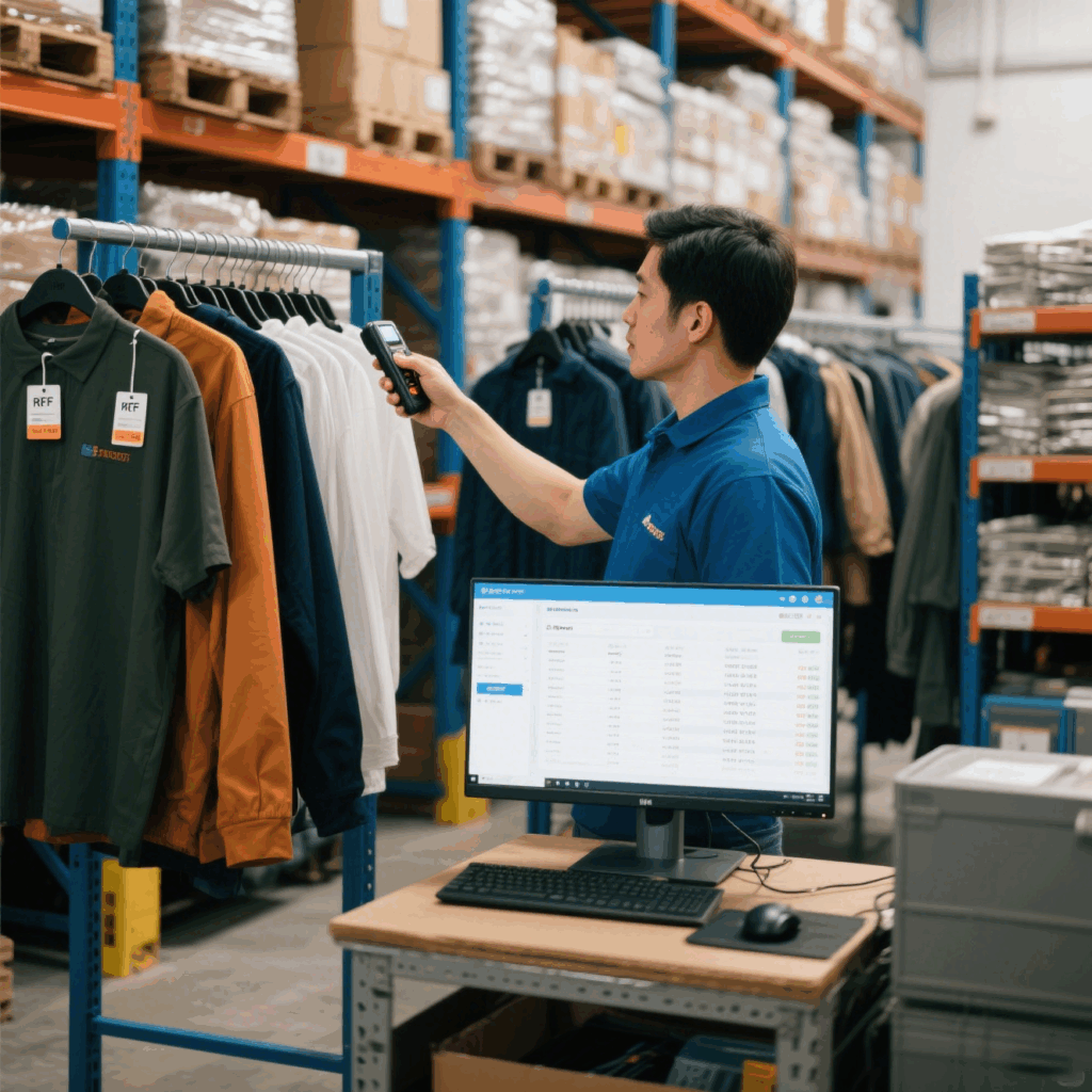 garment trading company integrated RFID tagging