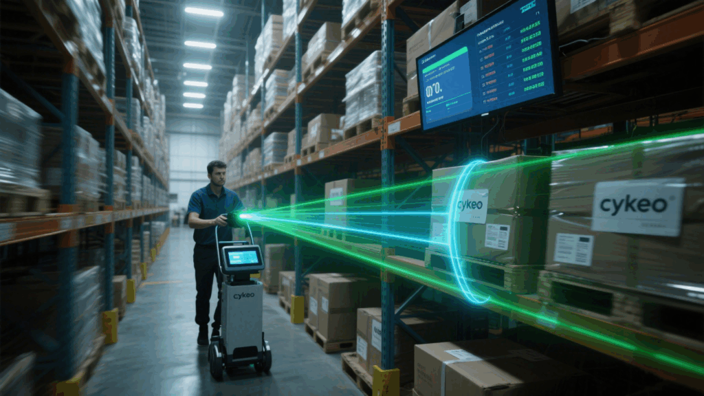 Cykeo passive UHF RFID tags in large logistics center