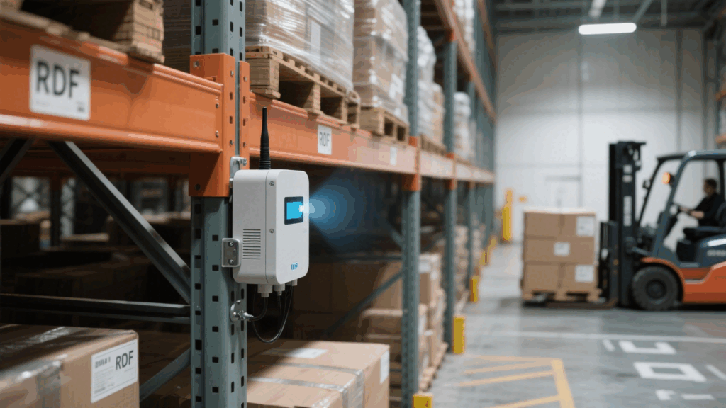 Industrial RFID Reader Device in Industrial Environment