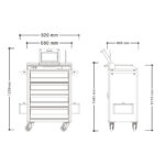 CK-GTC4A Multi-drawer RFID Tool Cart（images 9）