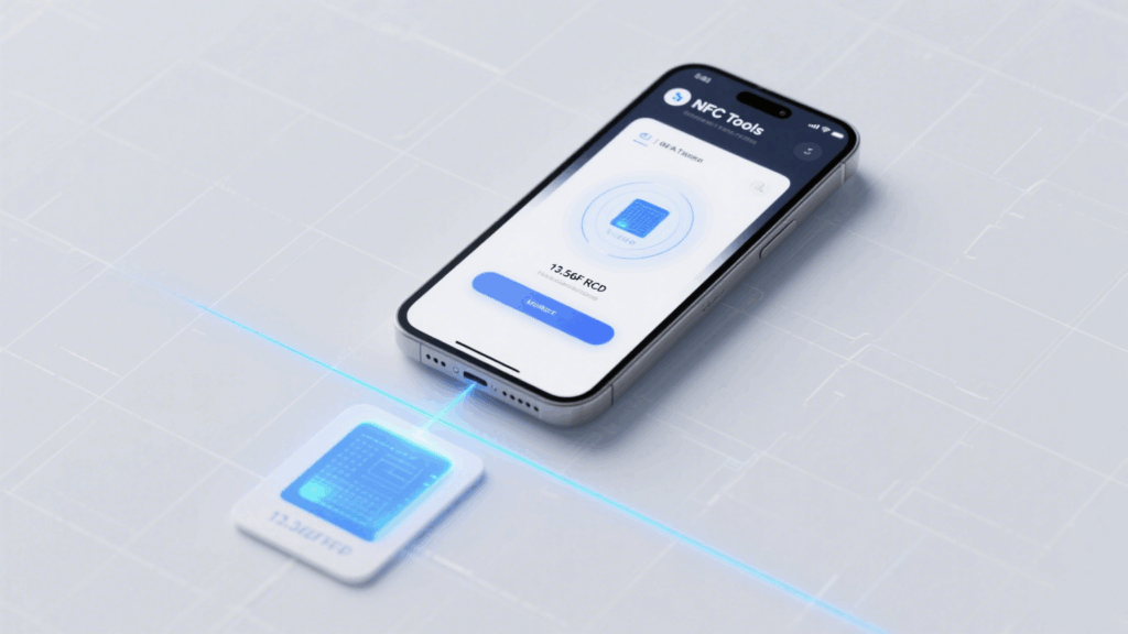Testing RFID with your phone requires specialized apps such as NFC Tools for reading and writing tag data.