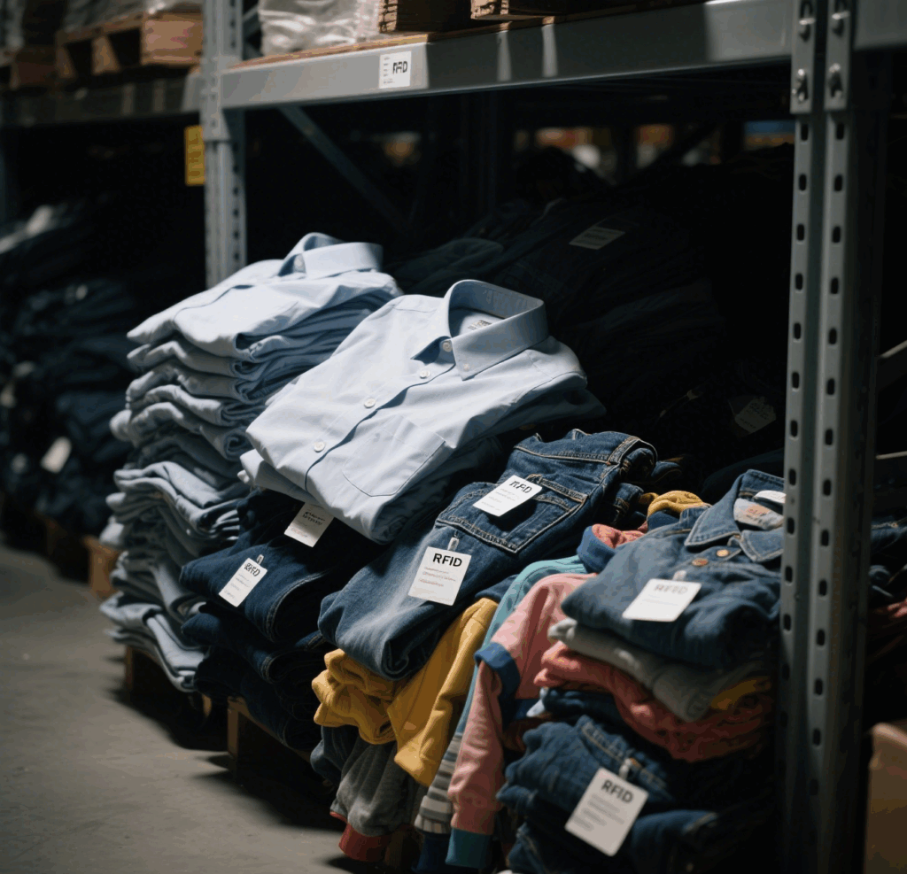 Washable RFID tags applied on various types of clothing