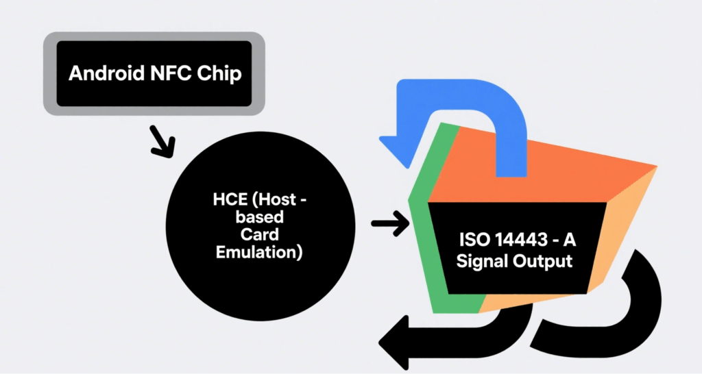 How Android NFC Chip Uses HCE to Output ISO 14443-A Signals