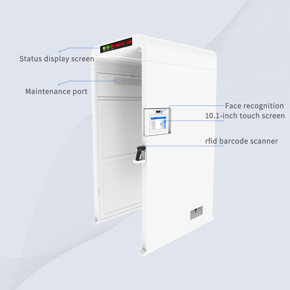 Appearance and installation setup of CYKEO rfid gate access control system equipment.