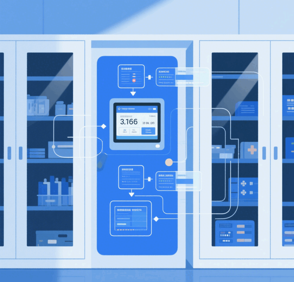 RFID medical cabinet operation workflow