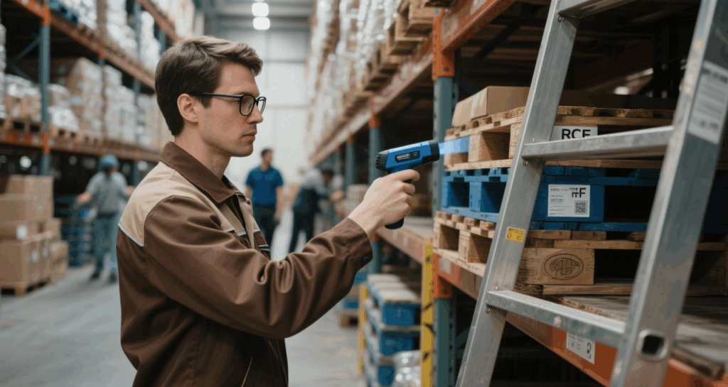  RFID tags store full lifecycle data (batch, ETA, destination) for complete traceability.