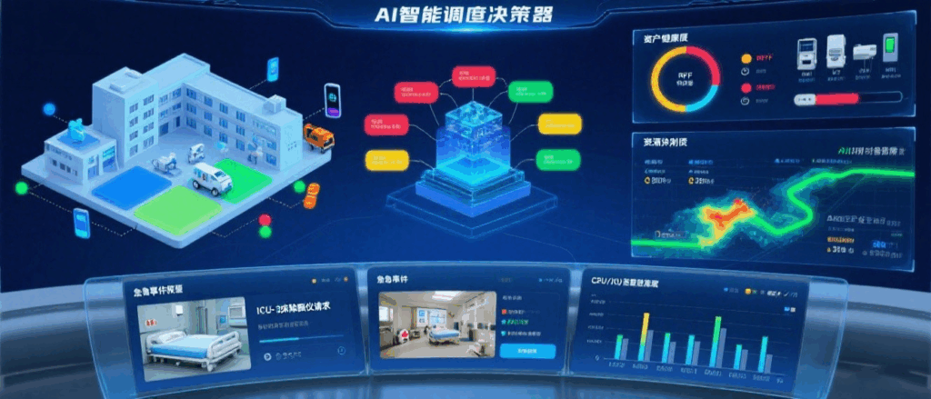 Future hospitals will use RFID and AI platforms to automate equipment scheduling and failure prediction