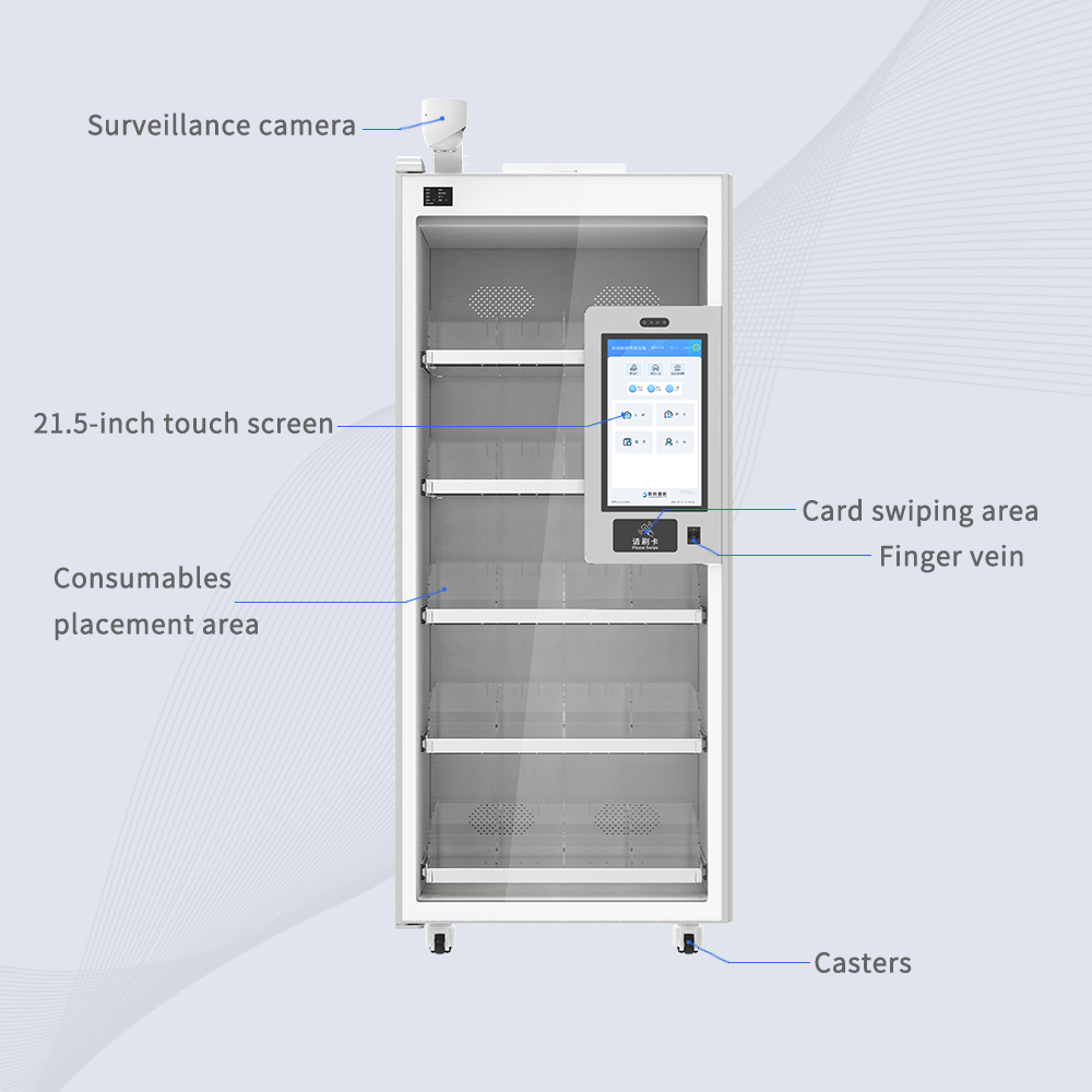 Hospital staff accesses Cykeo CK-GY1B smart cabinet with RFID tracking and secure access control