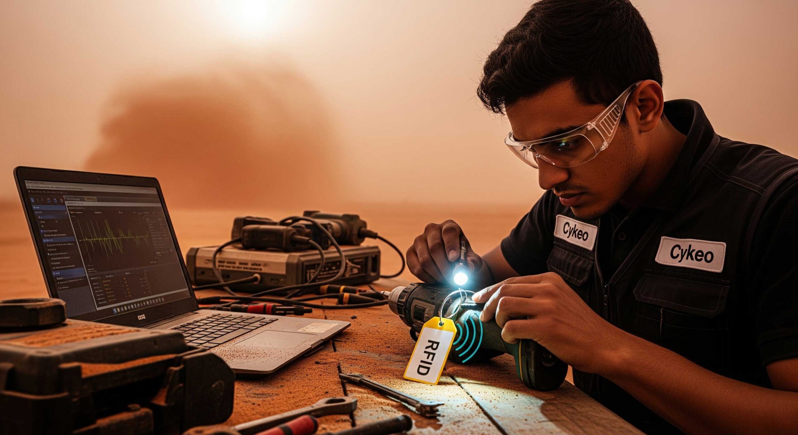 Cykeos RFID tags on calibration tools scaled