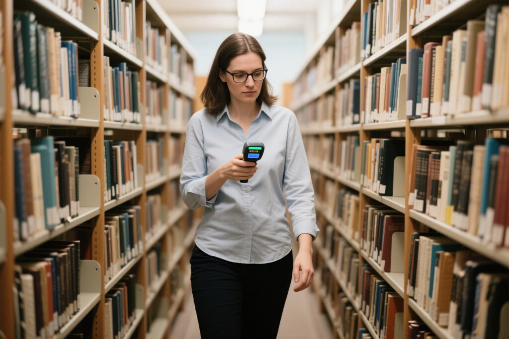 Librarian Handheld RFID Scanner Inventory Check