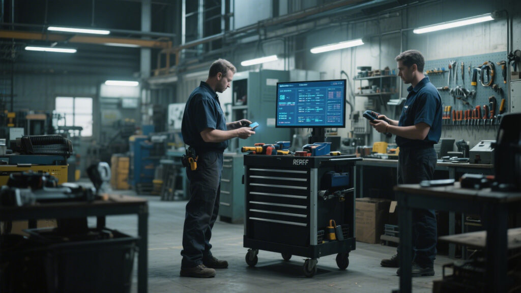 Mobile RFID Tool Cart in Workshop Operations