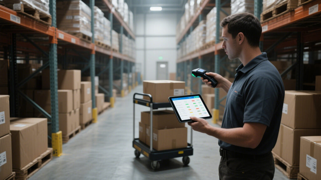 RFID Conversion Cart in Warehouse Applications