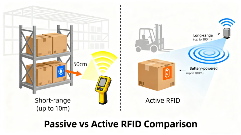 Passive rfid vs Active rfid Comparison