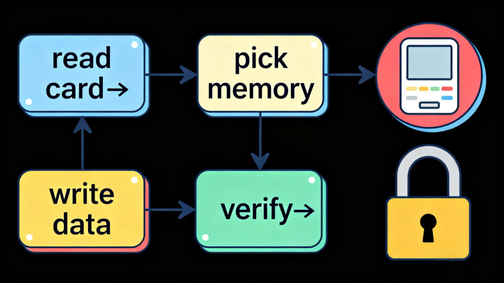 Writing RFID Steps Diagram