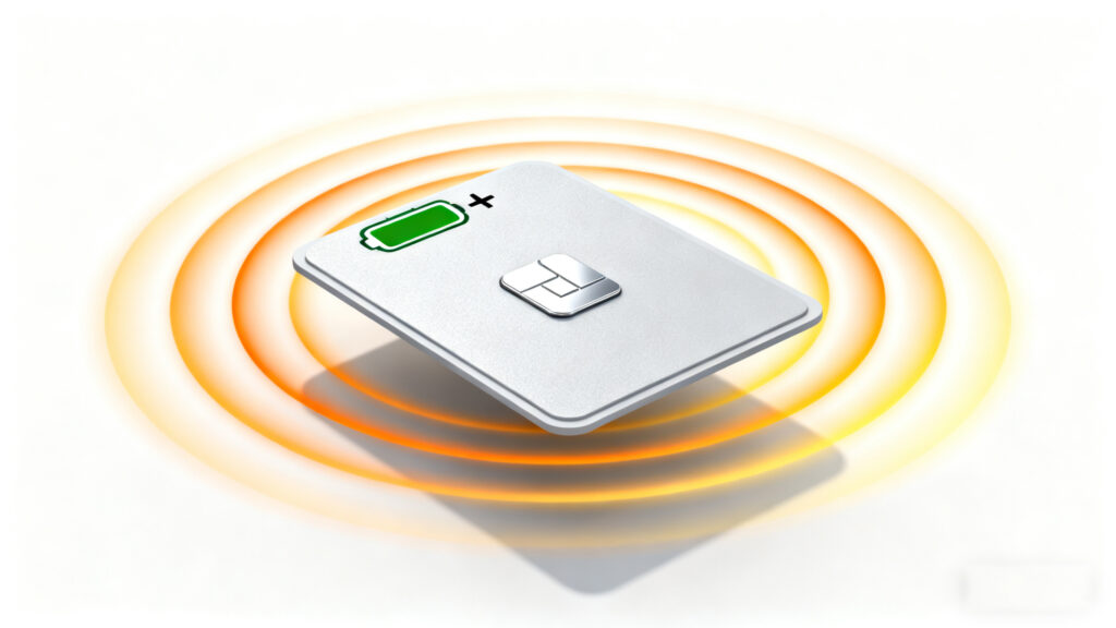 active RFID tag with a small battery
