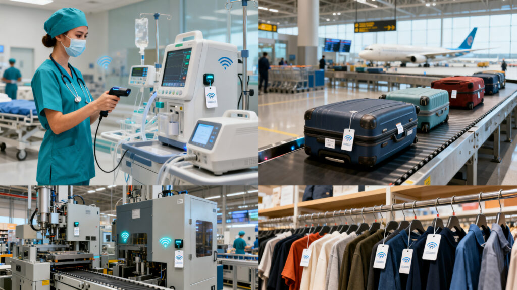 different industries using RFID
