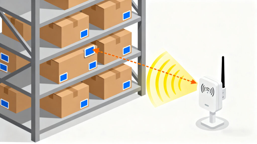 showing passive RFID tags