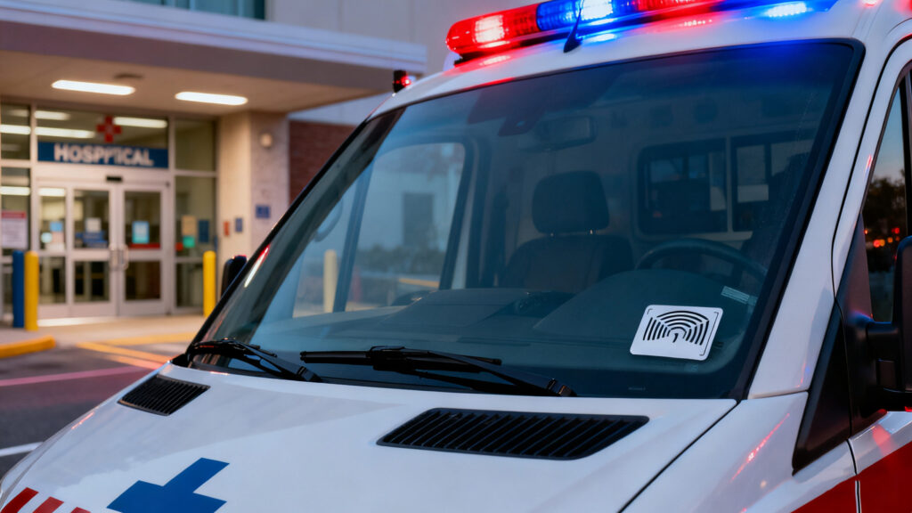 How a Hospital Parking System Using RFID Is Redefining Speed, Safety, and Order in Healthcare Spaces 2 RFID tag for ambulance emergency lane access in hospital