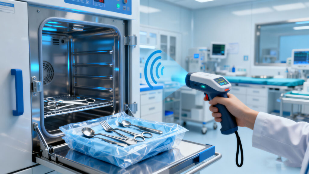 RFID tracking process in a hospital