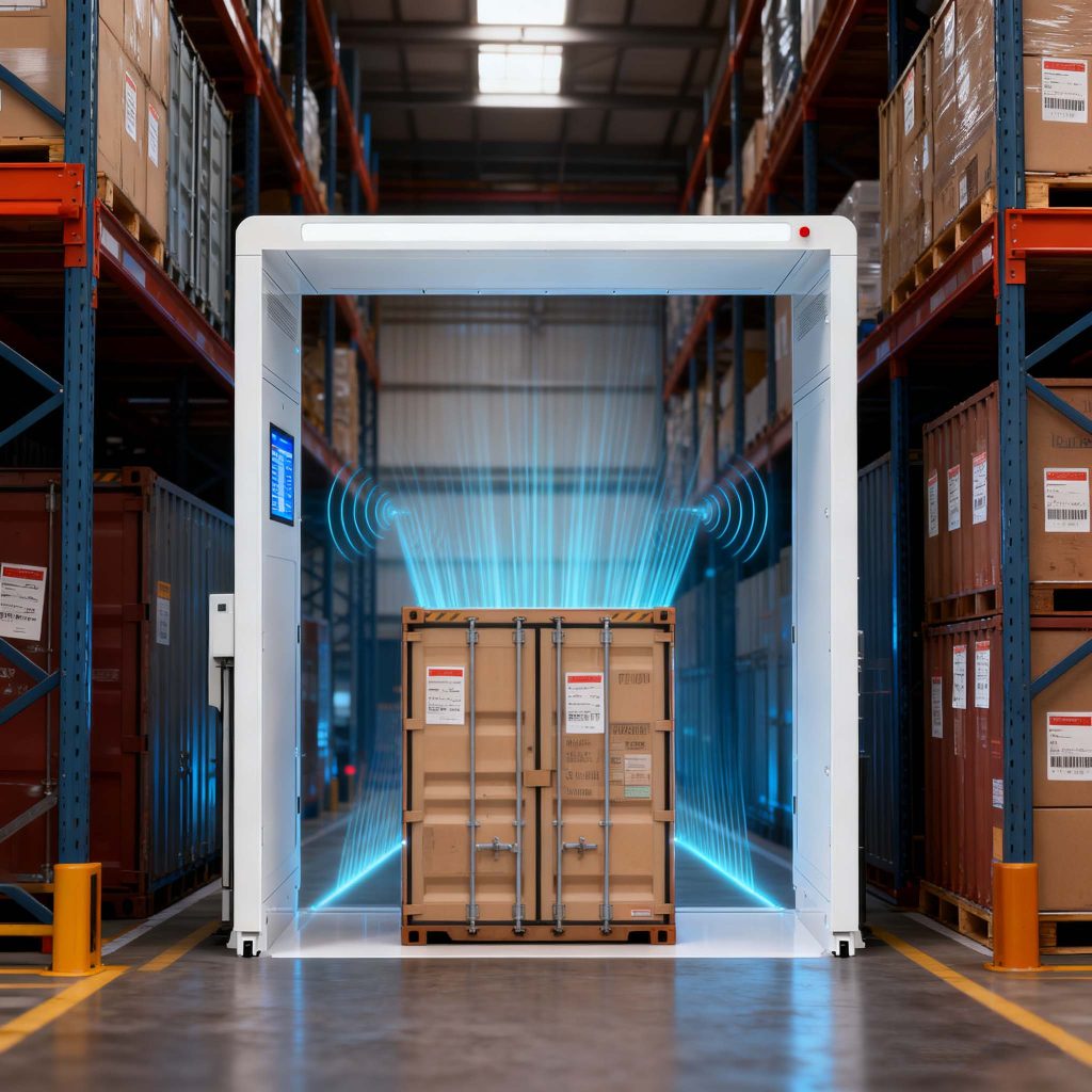 CK-T8D RFID gate scanning multiple tagged containers