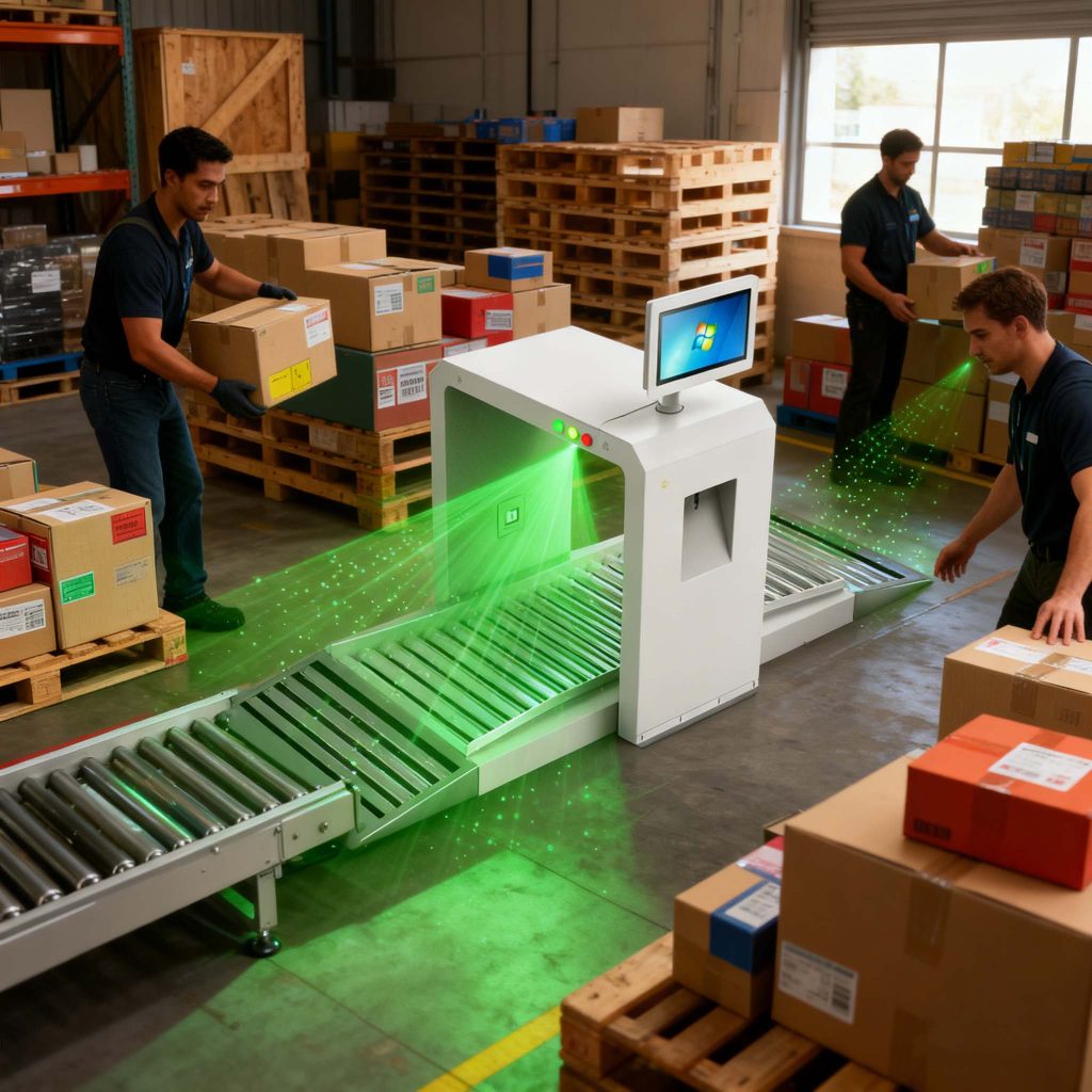 Cykeo CK-TP2C RFID Tunnel Reader — A Real-World, High-Accuracy Bulk Scanning System 2 CK-TP2C RFID Tunnel Reader Warehouse Use