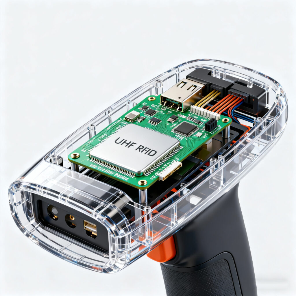 Embedded UHF RFID Reader Module inside handheld scanner