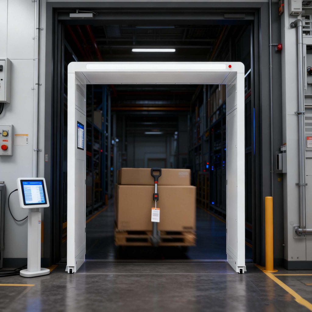 Equipment room entrance with CK-T8D RFID gate