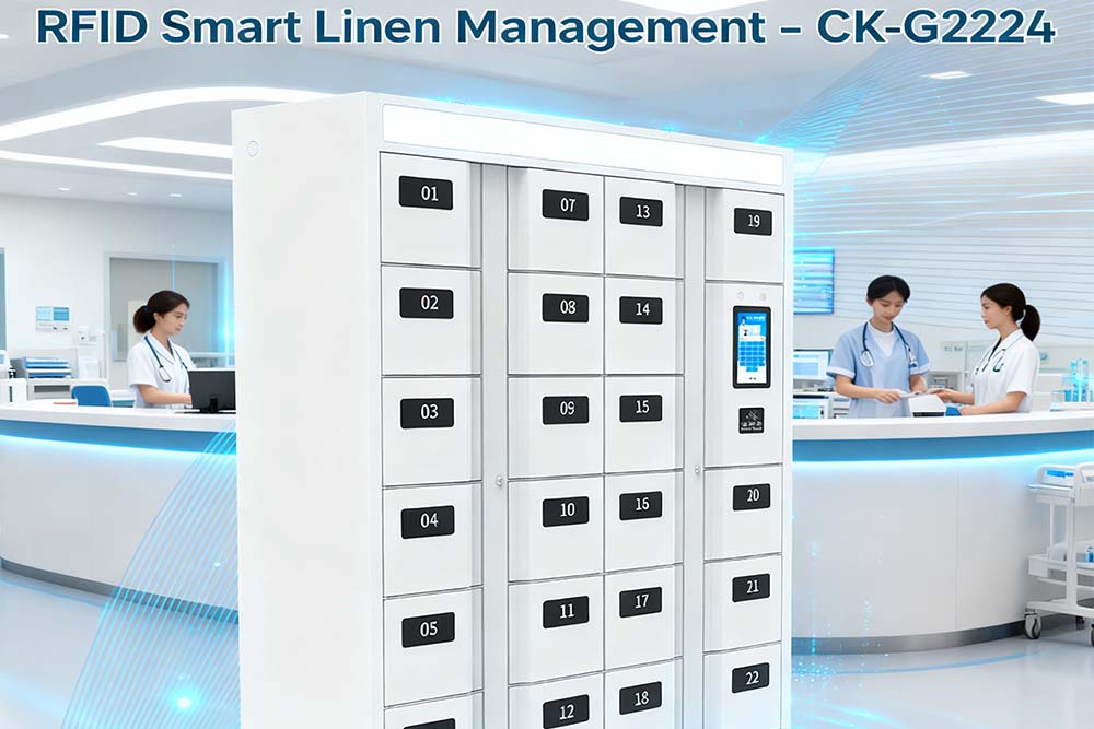 Hospital RFID Linen Management Cabinet | Cykeo CK-G2224 Smart Solution