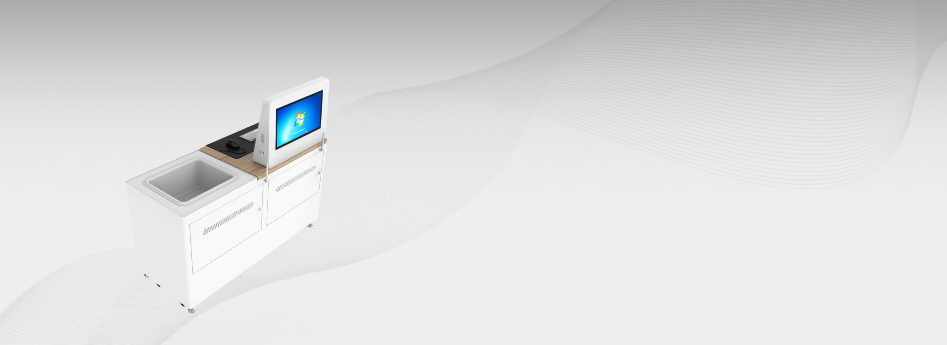 CK-DP13B DUAL-SCREEN RFID WORKSTATION SYSTEM（images 1）