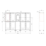 CK-GPC04 RFID police equipment cabinet for Police Asset Management