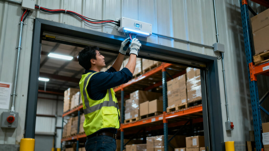 installing UHF integrated RFID reader for warehouse