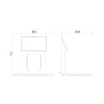 CK-DP13D Desktop RFID Workstation Size