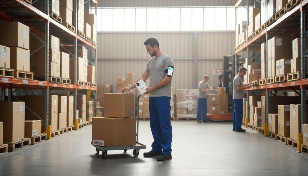 CYKEO CK-B5L: The RFID Reader for iPhone Developers Actually Use 1 CYKEO CK-B5L connected to an iPhone scanning inventory in a warehouse