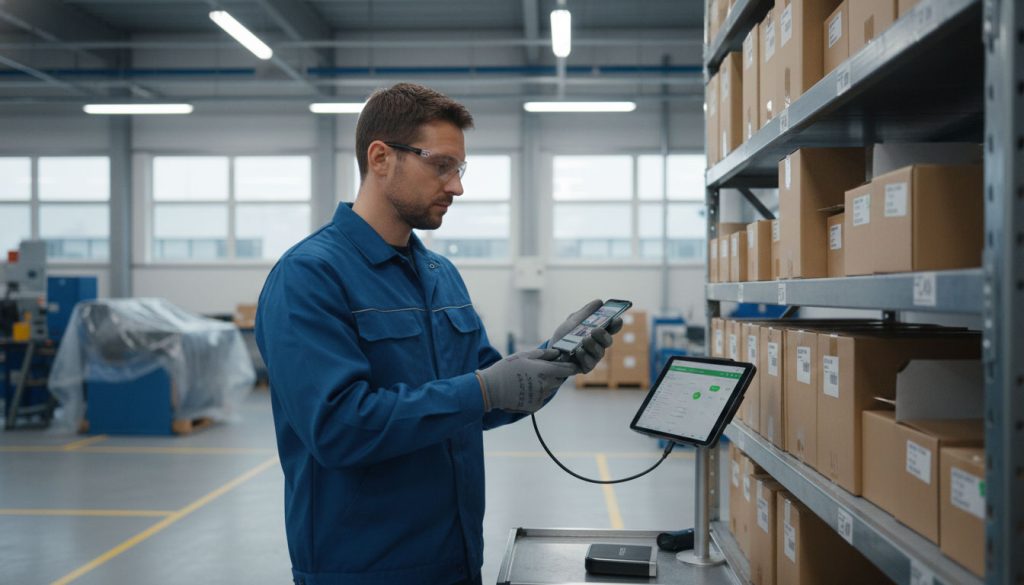 CYKEO CK-B4L: A Practical RFID Card Reader for Android Developers 4 Inspector using Android phone with CK-B4L for RFID inspection