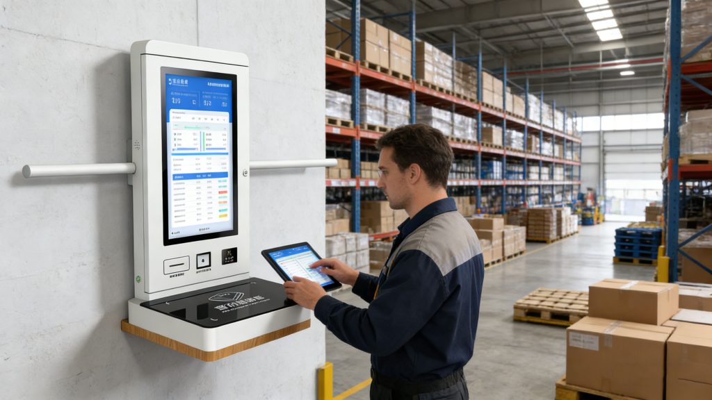 CK-DP4B RFID kiosk Inventory Tracking in a Warehouse