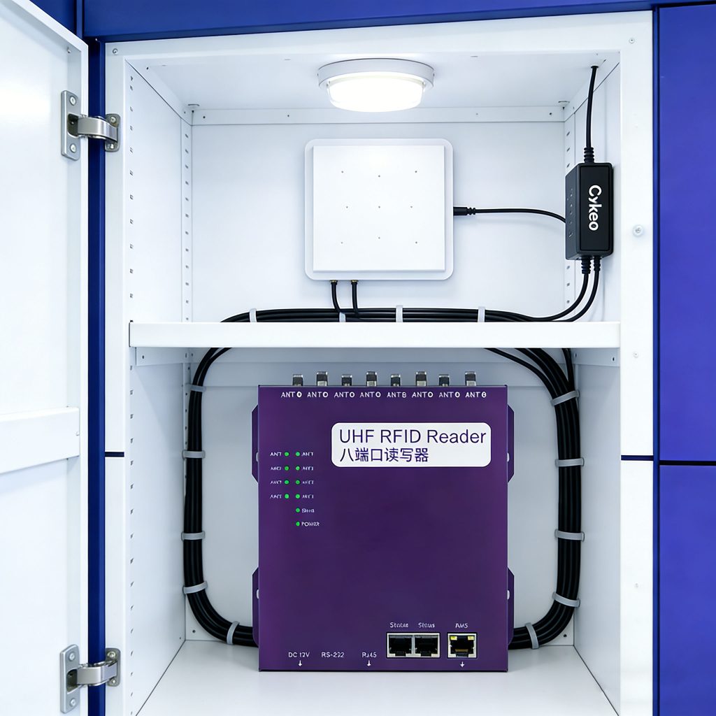 Cykeo RFID Antenna and Reader Cabinet Integration