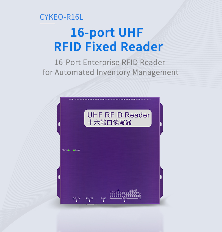 CYKEO-R16L 16-port&nbsp;UHF RFID Fixed Reader（images 2）