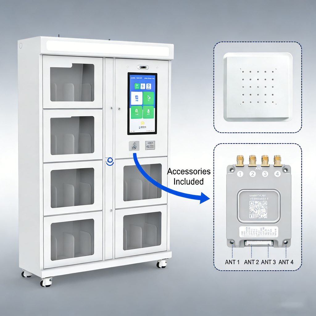 CK-G68 RFID Book Inventory Cabinet integrated RFID antenna and reader, ensuring fast and accurate book tracking