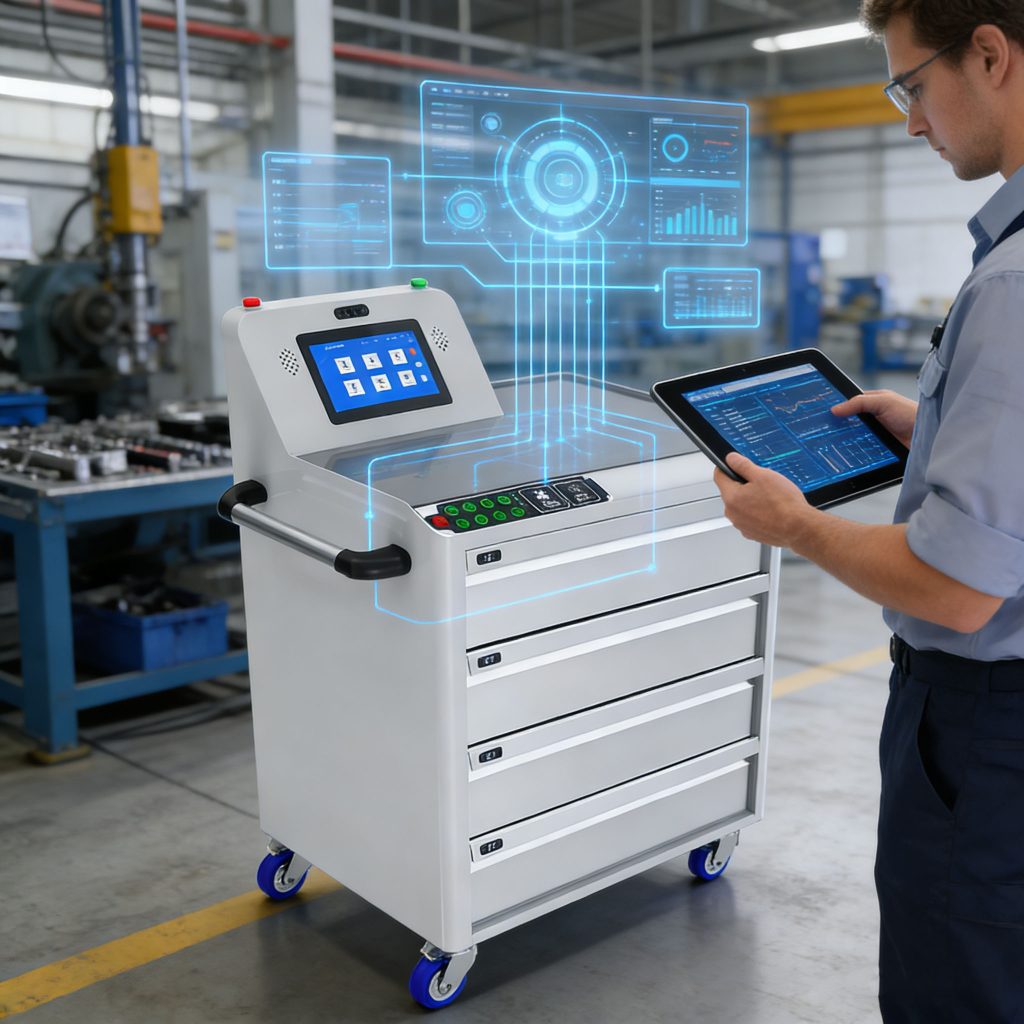 RFID tool control cart with RESTful API and SDK for ERP and IoT system integration