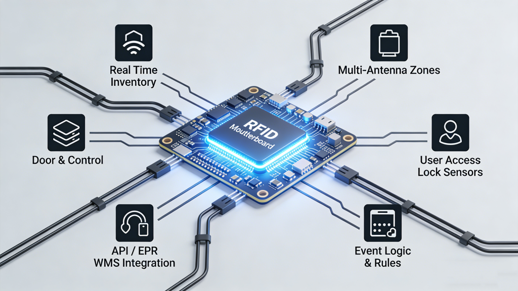 What the RFID Motherboard Controls
