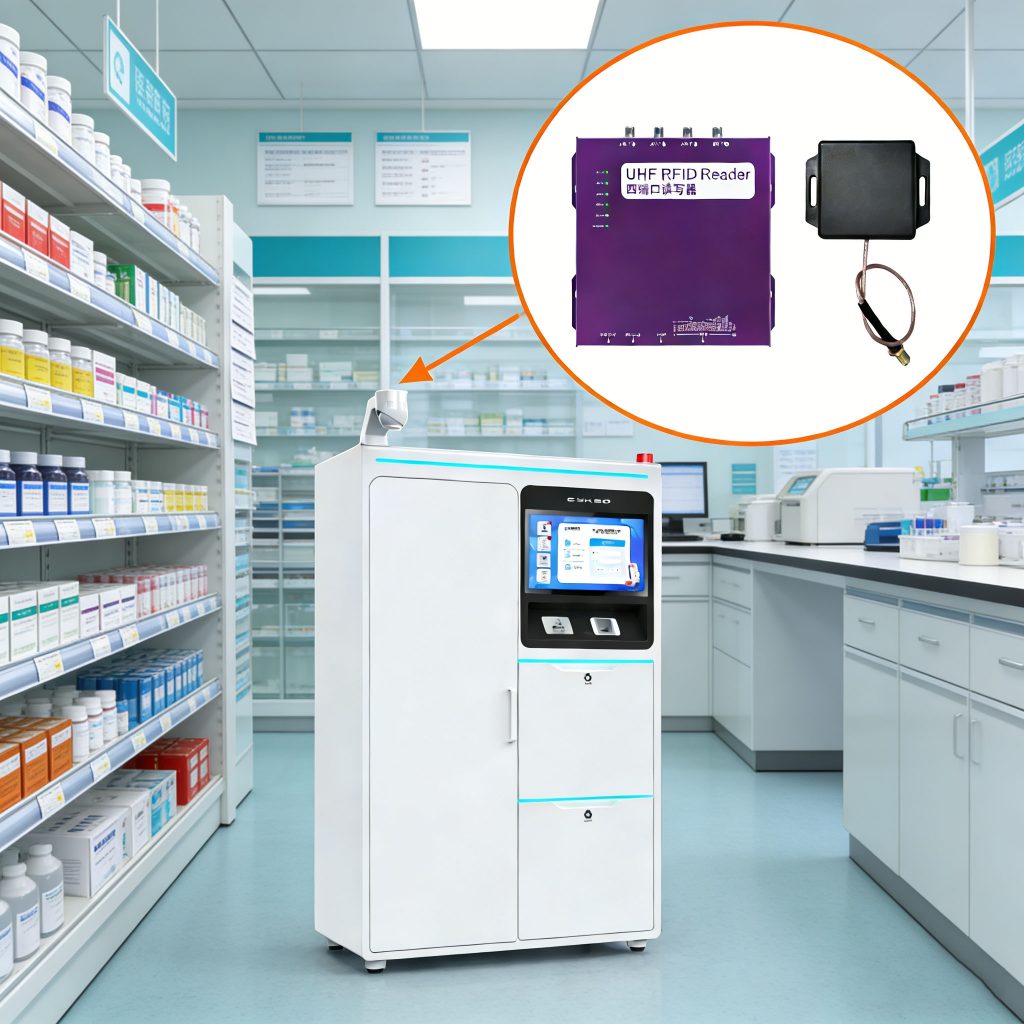 FTNG‑L‑CK‑02 Cabinet with External RFID Antennas and Readers