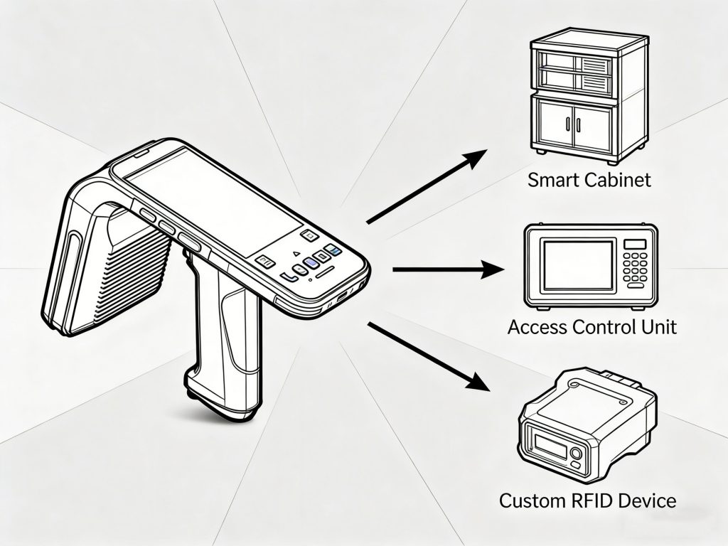 Handheld RFID reader as building block for RFID solutions
