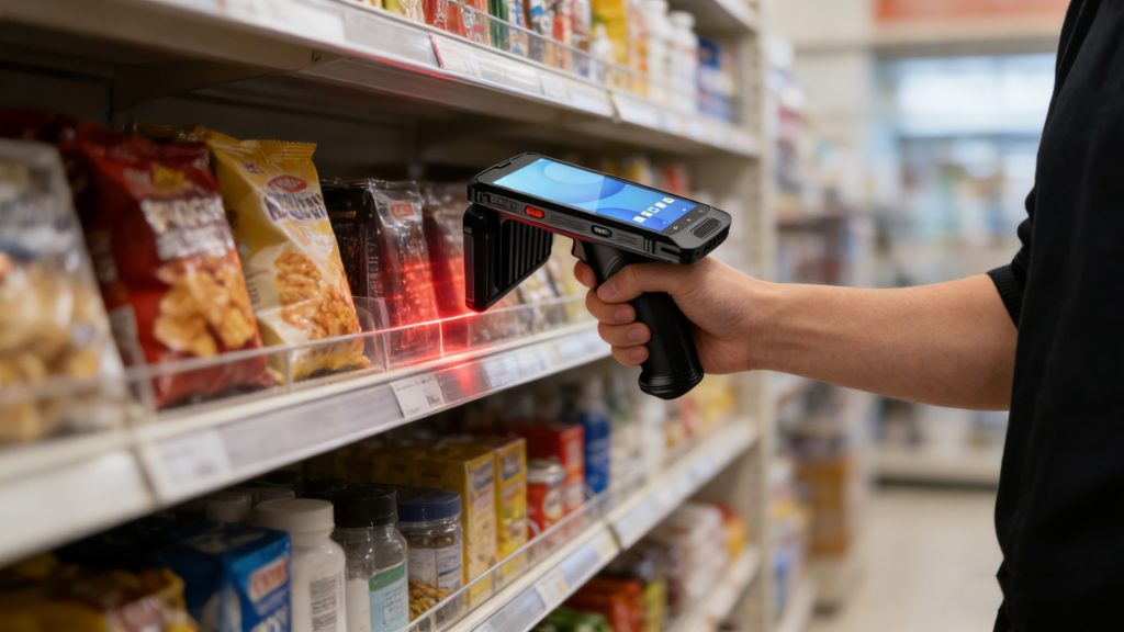 Handheld RFID reader for retail inventory counting